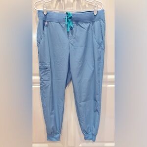 FIGS FREEx Zamora Joggers Cool Blue Medium Petite Pants